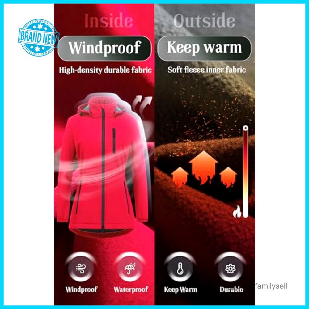 Lightweight Softshell Fleece Lined Jacket Anorak … - image 5